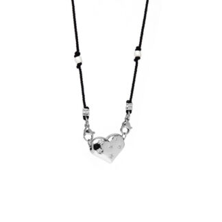 Колье Sparking Knitted Heart Necklace – Silver VIVA LA VIKA