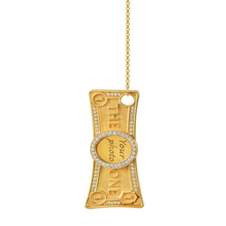 Колье "The One" Picture Frame Necklace - Gold VIVA LA VIKA