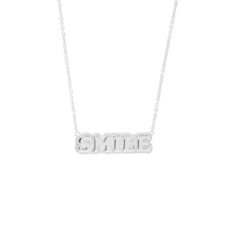 Колье Smile Stamp Necklace - Silver VIVA LA VIKA