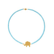 Колье Gold Plated Elephant Charm Beaded Necklace TIMELESS PEARLY фото 3