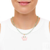 Колье Lucky Starface Beaded Necklace - Pink Shell NOTTE фото 2