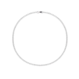 Колье Monarch Pointed Collar Rhodium Necklace FALLON