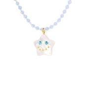 Колье Lucky Starface Beaded Necklace - Mother of Pearl NOTTE фото 3