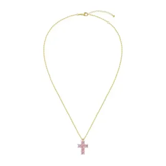 Колье Pink Cross Necklace VIVA LA VIKA