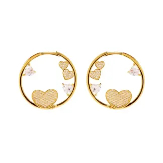 Серьги Shapes Of Love Earrings - Gold VIVA LA VIKA