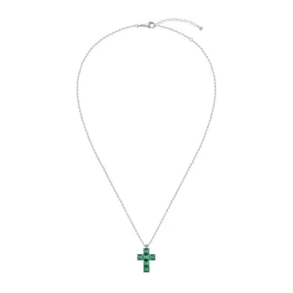 Колье Emerald Cross Necklace VIVA LA VIKA