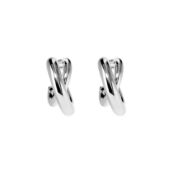 Серьги Criss-Cross Earrings – Silver PLAIN STUDIO фото 3