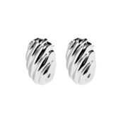 Серьги Curved Chubby Earrings – Silver PLAIN STUDIO фото 1