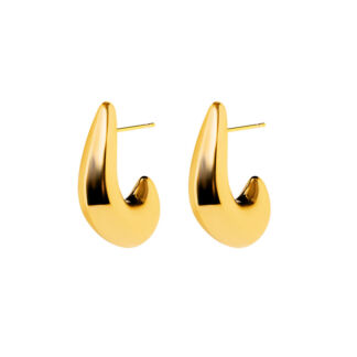 Серьги Hefty Comma Earrings – Gold PLAIN STUDIO