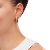 Серьги Plump Curved Earrings – Gold PLAIN STUDIO фото 3