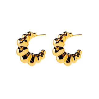 Серьги Croissant Earrings - Gold PLAIN STUDIO