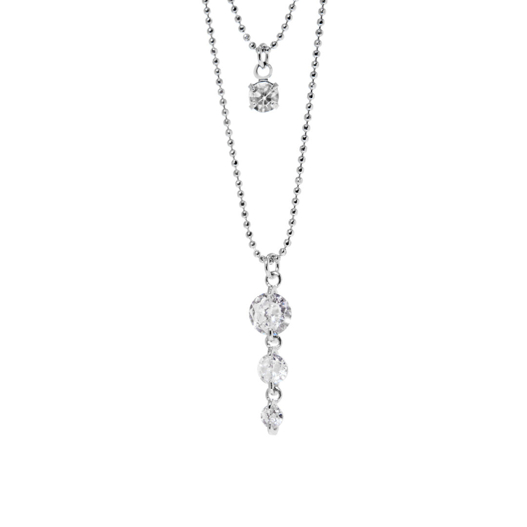 Колье Tiny Crystal Drop Necklace BLING BLING фото 1