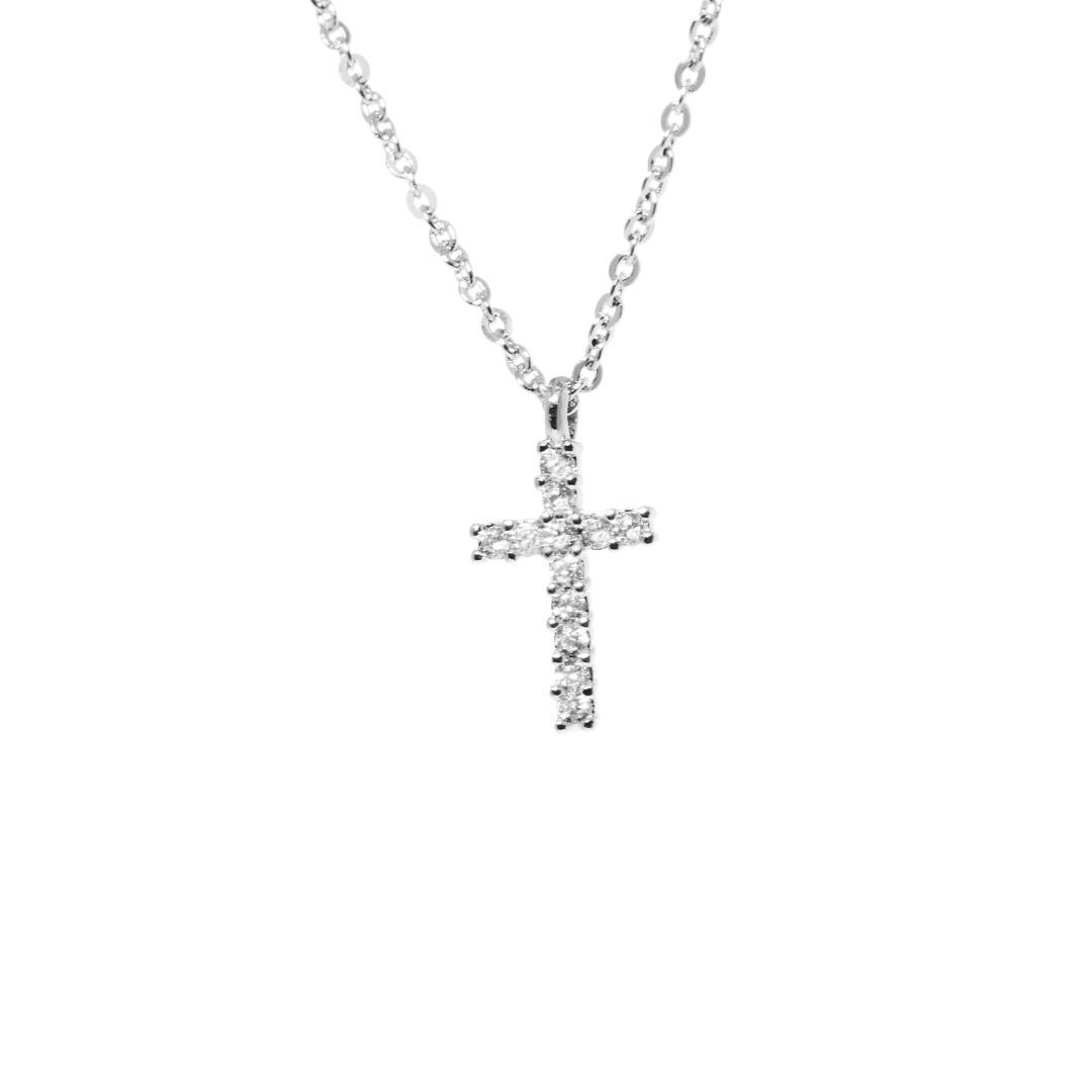 Колье Tiny Cross Necklace BLING BLING фото 1