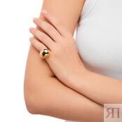 Кольцо Hefty Sphere Ring – Gold PLAIN STUDIO фото 2