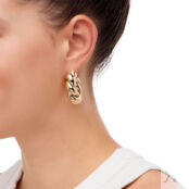 Серьги Highly Curved Earrings – Gold PLAIN STUDIO фото 3