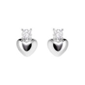 Серьги Petite Crystal Heart Earrings MYSTIQUE MIRAGE фото 3