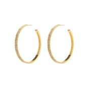 Серьги Double Glow Line Earrings - Gold BLING BLING фото 1