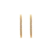 Серьги Double Glow Line Earrings - Gold BLING BLING фото 3