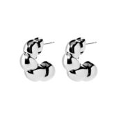 Серьги Plump Curved Earrings – Silver PLAIN STUDIO фото 1