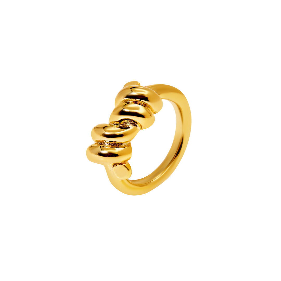 Кольцо Whip Ring – Gold PLAIN STUDIO фото 1