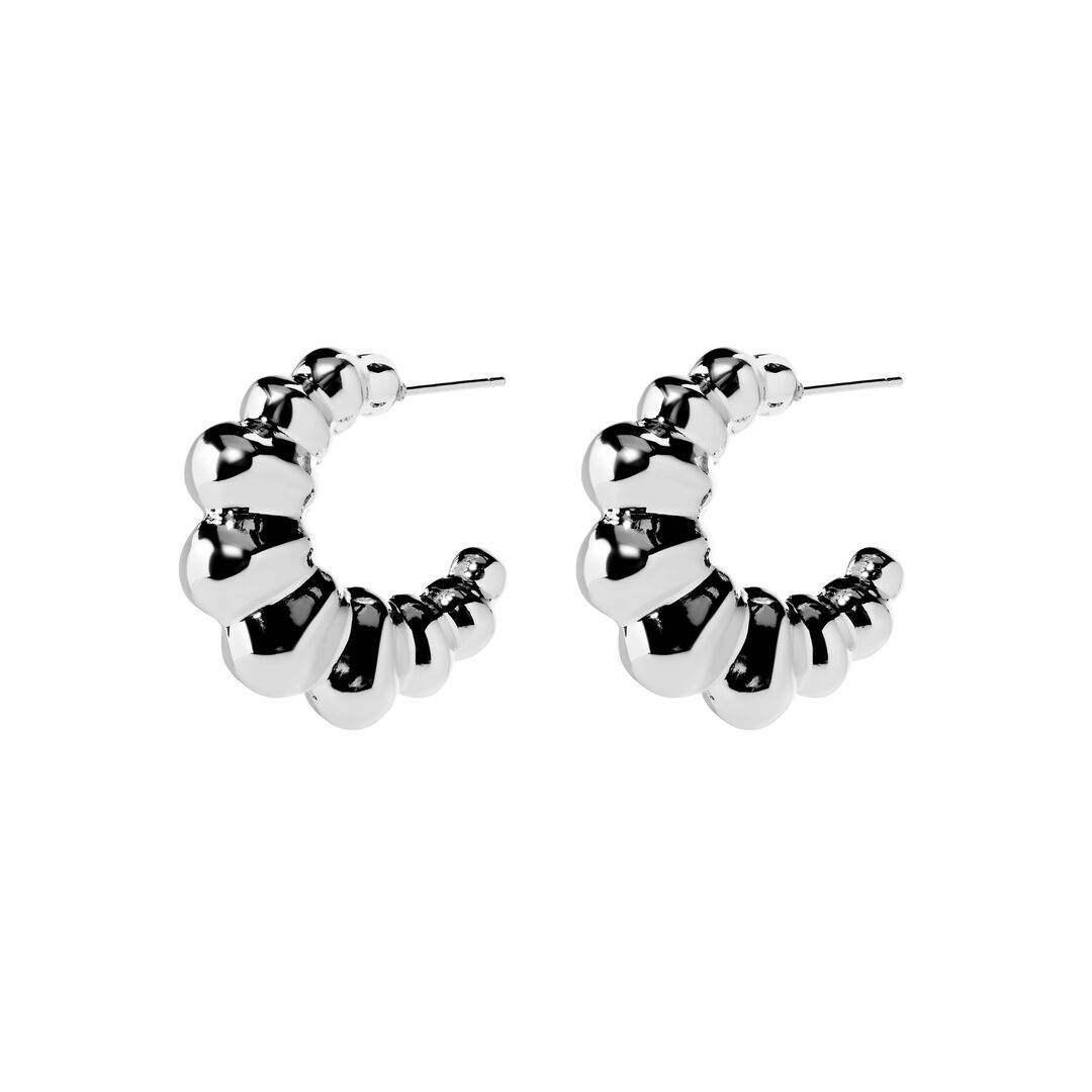 Серьги Croissant Earrings - Silver PLAIN STUDIO фото 1