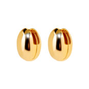 Серьги Chubby Oval Earrings – Gold PLAIN STUDIO фото 1