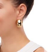 Серьги Chubby Oval Earrings – Gold PLAIN STUDIO фото 3