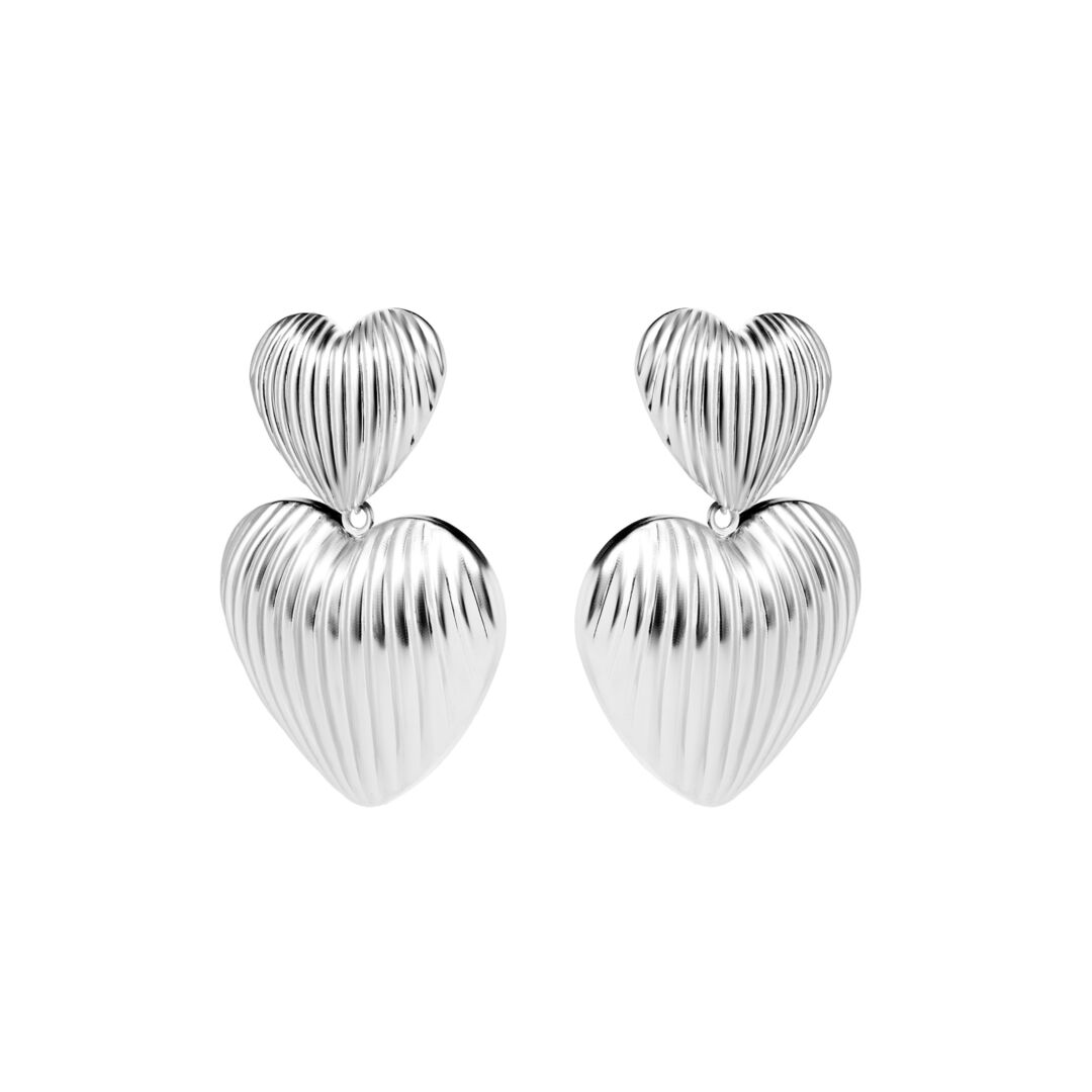 Серьги Shell Heart Earrings PLAIN STUDIO фото 1