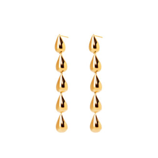 Серьги Drop Threads Earrings – Gold PLAIN STUDIO