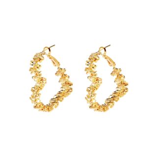 Серьги Fuzzy Heart Earrings – Gold MYSTIQUE MIRAGE