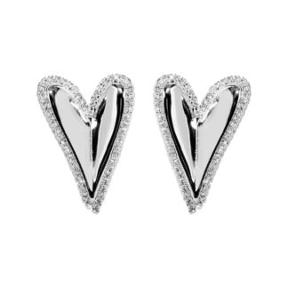 Серьги Gleaming Heart Earrings – Silver MYSTIQUE MIRAGE