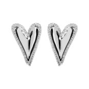 Серьги Gleaming Heart Earrings – Silver MYSTIQUE MIRAGE фото 1