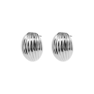 Серьги Round Shell Earrings – Silver PLAIN STUDIO