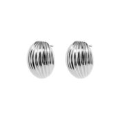 Серьги Round Shell Earrings – Silver PLAIN STUDIO фото 1