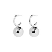 Серьги Halo Charm Earrings – Silver PLAIN STUDIO фото 1