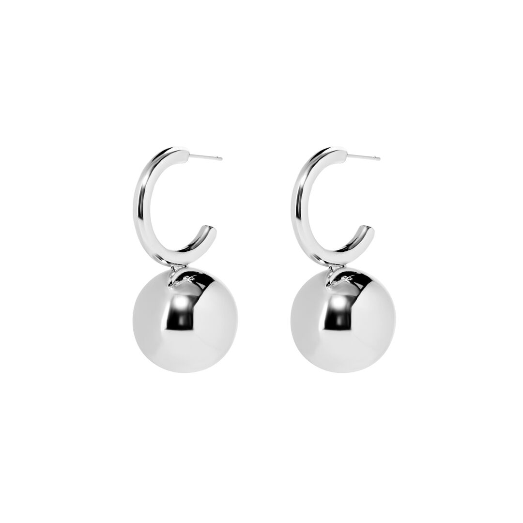 Серьги Halo Charm Earrings – Silver PLAIN STUDIO фото 1