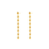 Серьги Dribble Oval Earrings – Gold PLAIN STUDIO фото 1