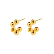 Серьги Ball Chain Earrings – Gold PLAIN STUDIO фото 1