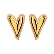 Серьги Gleaming Heart Earrings – Gold MYSTIQUE MIRAGE фото 1