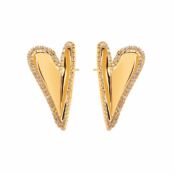 Серьги Gleaming Heart Earrings – Gold MYSTIQUE MIRAGE фото 3