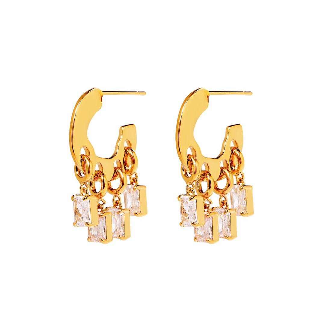 Серьги Melted Drops Earrings – Gold MYSTIQUE MIRAGE фото 1