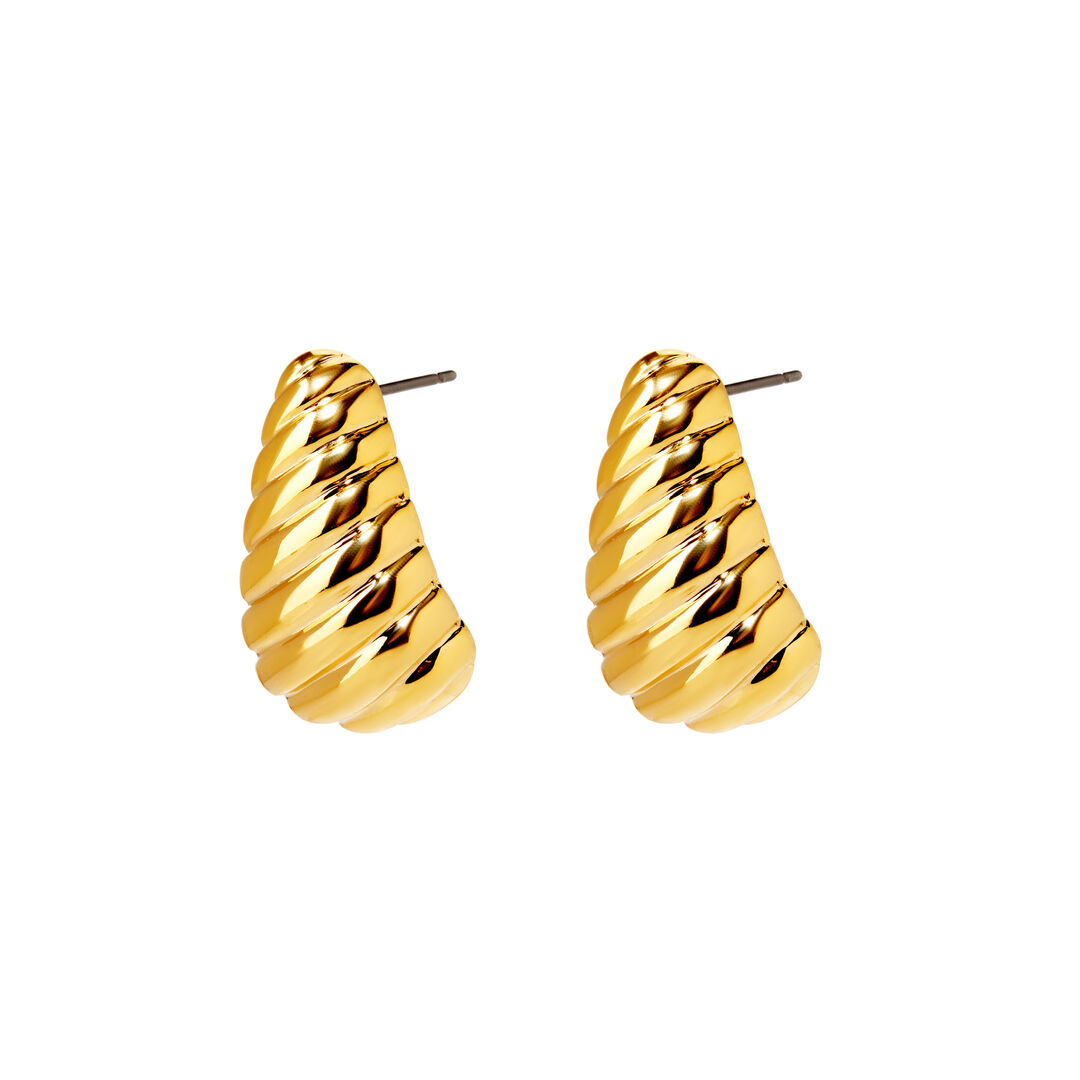 Серьги Sea Shell Earrings – Gold PLAIN STUDIO фото 1