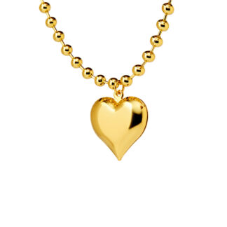 Колье Gold Chain Of Balls Necklace - Heart DÉJÀ VU