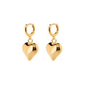 Серьги Vanilla Gold Heart Earrings DÉJÀ VU фото 1