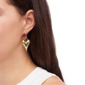 Серьги Sharp Heart Earrings – Gold DÉJÀ VU фото 3