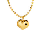 Колье Gold Chain Of Balls Necklace - Big Heart DÉJÀ VU фото 3