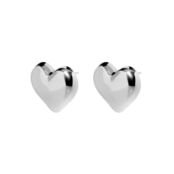 Серьги Plain Silver Earings – Heart DÉJÀ VU фото 1