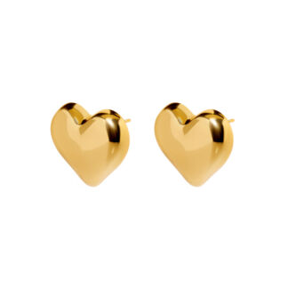 Серьги Plain Gold Earings – Heart DÉJÀ VU