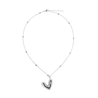 Колье Chic Heart Necklace - Silver DÉJÀ VU