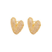 Серьги Uptown Heart Earrings – Gold DÉJÀ VU фото 1